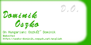 dominik oszko business card